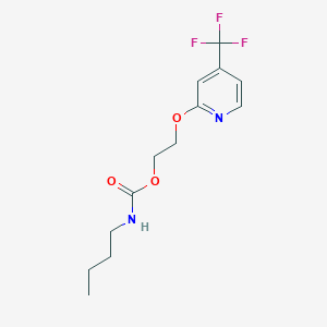 Carbamic acid,butyl-,2-[[4-(trifluoromethyl)-2-pyridinyl]oxy]ethyl ester