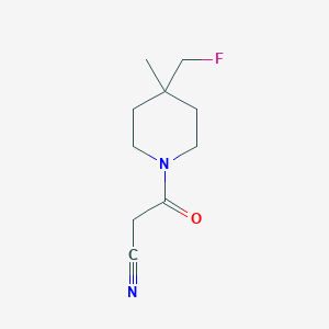 3-(4-(Fluoromethyl)-4-methylpiperidin-1-yl)-3-oxopropanenitrile