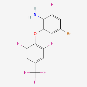 4-Bromo-2-[2,6-difluoro-4-(trifluoromethyl)phenoxy]-6-fluoroaniline