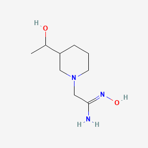 (Z)-N'-hydroxy-2-(3-(1-hydroxyethyl)piperidin-1-yl)acetimidamide