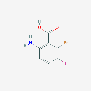 molecular formula C7H5BrFNO2 B1529166 6-氨基-2-溴-3-氟苯甲酸 CAS No. 1623461-06-2