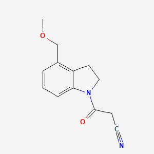 3-(4-(Methoxymethyl)indolin-1-yl)-3-oxopropanenitrile