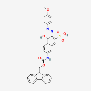 7-(9H-fluoren-9-ylmethoxycarbonylamino)-4-hydroxy-3-[(4-methoxyphenyl)diazenyl]naphthalene-2-sulfonic acid