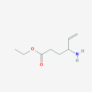 molecular formula C8H15NO2 B15291697 Ethyl 4-aminohex-5-enoate 