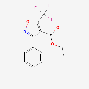 Ethyl 5-(trifluoromethyl)-3-p-tolylisoxazole-4-carboxylate