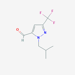 1-isobutyl-3-(trifluoromethyl)-1H-pyrazole-5-carbaldehyde