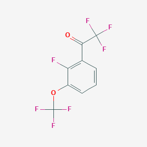 2,2,2-Trifluoro-1-[2-fluoro-3-(trifluoromethoxy)phenyl]ethanone