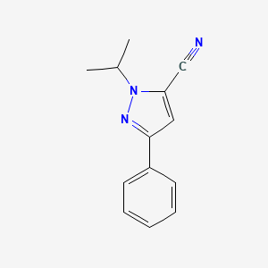 1-isopropyl-3-phenyl-1H-pyrazole-5-carbonitrile