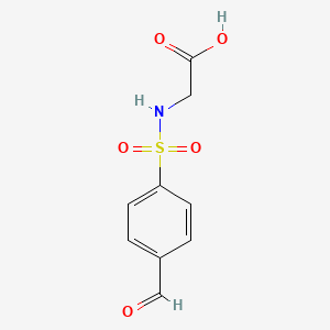 molecular formula C9H9NO5S B1529186 2-(4-甲酰苯磺酰胺基)乙酸 CAS No. 1239759-16-0