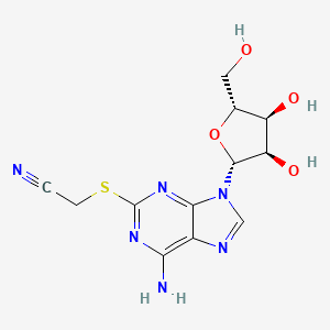 2-[6-amino-9-[(2R,3R,4S,5R)-3,4-dihydroxy-5-(hydroxymethyl)oxolan-2-yl]purin-2-yl]sulfanylacetonitrile