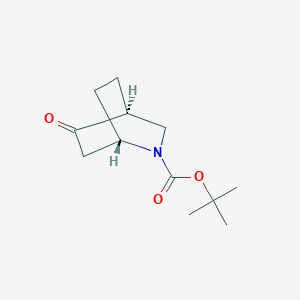 molecular formula C12H19NO3 B1529188 tert-butyl (1S,4S)-5-oxo-2-azabicyclo[2.2.2]octane-2-carboxylate CAS No. 1881285-41-1
