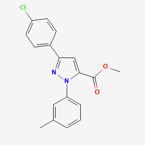 Methyl 3-(4-chlorophenyl)-1-m-tolyl-1H-pyrazole-5-carboxylate