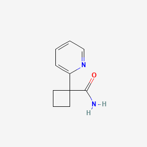 1-(2-Pyridinyl)cyclobutanecarboxamide