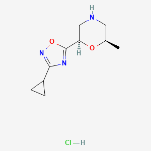 (2R,6R)-2-(3-cyclopropyl-1,2,4-oxadiazol-5-yl)-6-methylmorpholine hydrochloride