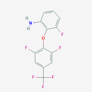 2-[2,6-Difluoro-4-(trifluoromethyl)phenoxy]-3-fluoroaniline