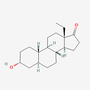 (3R,5S,8R,9R,10S,13S,14S)-13-ethyl-3-hydroxy-2,3,4,5,6,7,8,9,10,11,12,14,15,16-tetradecahydro-1H-cyclopenta[a]phenanthren-17-one