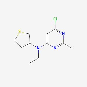 6-chloro-N-ethyl-2-methyl-N-(tetrahydrothiophen-3-yl)pyrimidin-4-amine