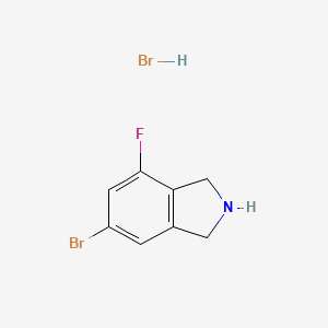 molecular formula C8H8Br2FN B1529222 6-Bromo-4-fluoroisoindoline hydrobromide CAS No. 335428-72-3