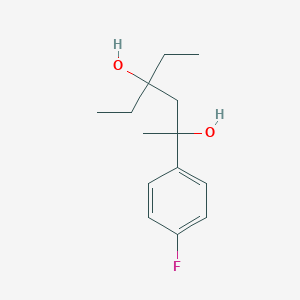 4-Ethyl-2-(4-fluorophenyl)hexane-2,4-diol