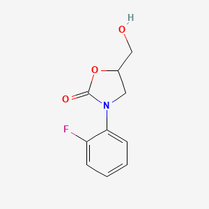 3-(o-Fluorophenyl)-5-hydroxymethyl-2-oxazolidinone