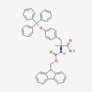 (S)-2-((((9H-Fluoren-9-YL)methoxy)carbonyl)amino)-2-methyl-3-(4-(trityloxy)phenyl)propanoic acid