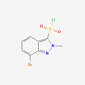 molecular formula C8H6BrClN2O2S B1529226 7-溴-2-甲基-2H-吲唑-3-磺酰氯 CAS No. 845751-92-0