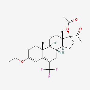 3-Ethoxy-17-hydroxy-6-(trifluoromethyl)pregna-3,5-diene-20-one acetate