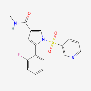 5-(2-Fluorophenyl)-N-methyl-1-(pyridin-3-ylsulfonyl)-1H-pyrrole-3-carboxamide