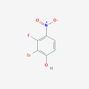 molecular formula C6H3BrFNO3 B1529229 2-溴-3-氟-4-硝基苯酚 CAS No. 1806987-57-4