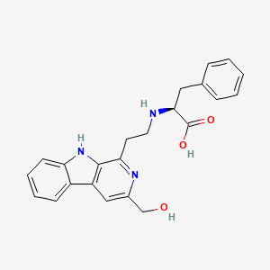 (2S)-2-[2-[3-(hydroxymethyl)-9H-pyrido[3,4-b]indol-1-yl]ethylamino]-3-phenylpropanoic acid