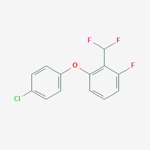 1-(4-Chlorophenoxy)-2-(difluoromethyl)-3-fluorobenzene