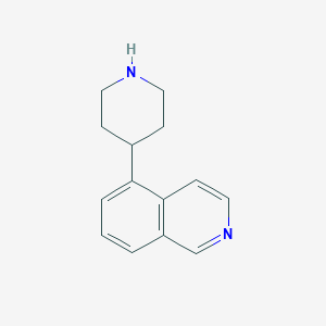 molecular formula C14H16N2 B1529245 5-(哌啶-4-基)异喹啉 CAS No. 1256807-40-5