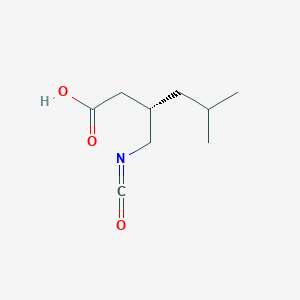 (3S)-3-(isocyanatomethyl)-5-methylhexanoic acid