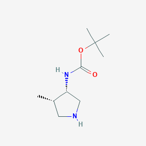 molecular formula C10H20N2O2 B152925 (3S,4S)-3-(Boc-氨基)-4-甲基吡咯烷 CAS No. 127199-54-6