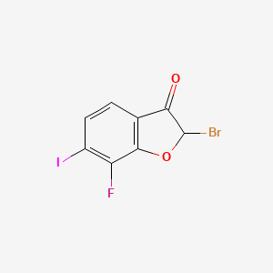 2-Bromo-7-fluoro-6-iodobenzo[b]furan-3(2H)-one