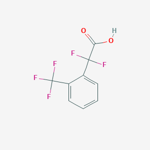 molecular formula C9H5F5O2 B1529257 2,2-Difluoro-2-[2-(trifluoromethyl)phenyl]acetic acid CAS No. 1343107-31-2