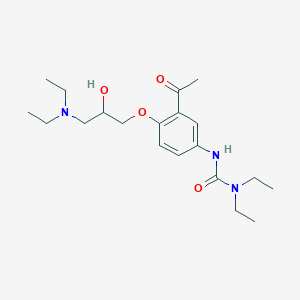 3-[3-Acetyl-4-[(2RS)-3-(diethylamino)-2-hydroxypropoxy]phenyl]-1,1-diethylurea