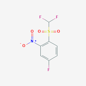 1-(Difluoromethylsulfonyl)-4-fluoro-2-nitrobenzene