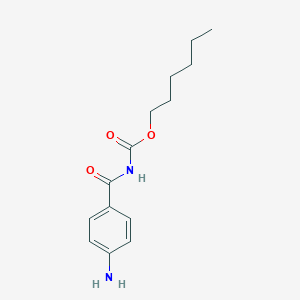 Hexyl (4-aminobenzoyl)carbamate