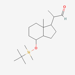 4-[[(1,1-Dimethylethyl)dimethylsilyl]oxy]octahydro-alpha,7a-dimethyl-1H-indene-1-acetaldehyde