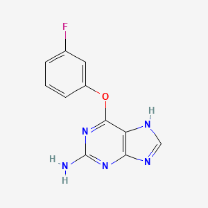 6-(3-fluorophenoxy)-7H-purin-2-amine