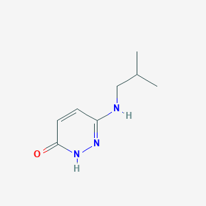 molecular formula C8H13N3O B15292729 6-(Isobutylamino)pyridazin-3-ol 