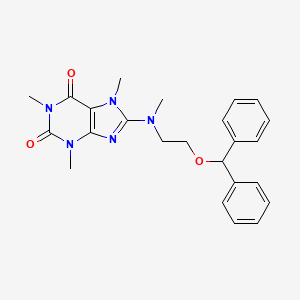 8-[2-(Diphenylmethoxy)ethyl]methylamino]-7-methyltheophylline