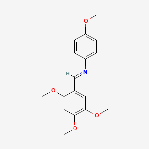 (4-Methoxyphenyl)-(2,4,5-trimethoxybenzylidene)-amine