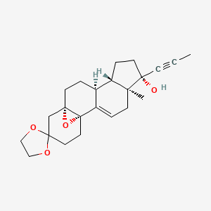 5b,10b-Epoxy-3,3-ethylenedioxy-17b-hydroxy-17a-(prop-1-ynyl)estr-9(11)-ene