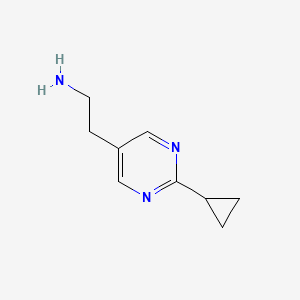 molecular formula C9H13N3 B1529276 2-(2-Cyclopropylpyrimidin-5-YL)ethanamine CAS No. 944899-44-9