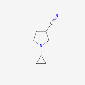 molecular formula C8H12N2 B1529280 1-Cyclopropylpyrrolidine-3-carbonitrile CAS No. 1341409-48-0