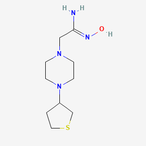 (Z)-N'-hydroxy-2-(4-(tetrahydrothiophen-3-yl)piperazin-1-yl)acetimidamide