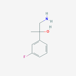 molecular formula C9H12FNO B1529286 1-Amino-2-(3-fluorophenyl)propan-2-ol CAS No. 1339341-82-0