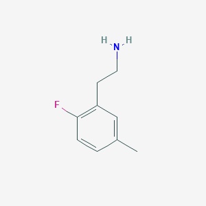molecular formula C9H12FN B1529289 2-(2-Fluoro-5-methylphenyl)ethylamine CAS No. 910391-04-7